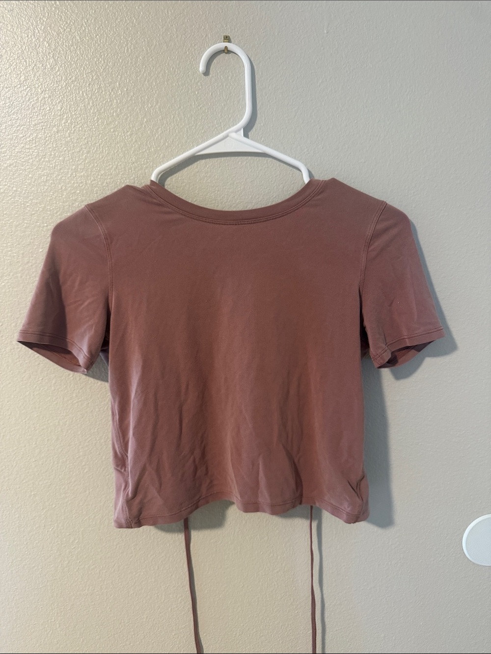 lululemon athletica Short Sleeve Crop Top in Dusty Mauve